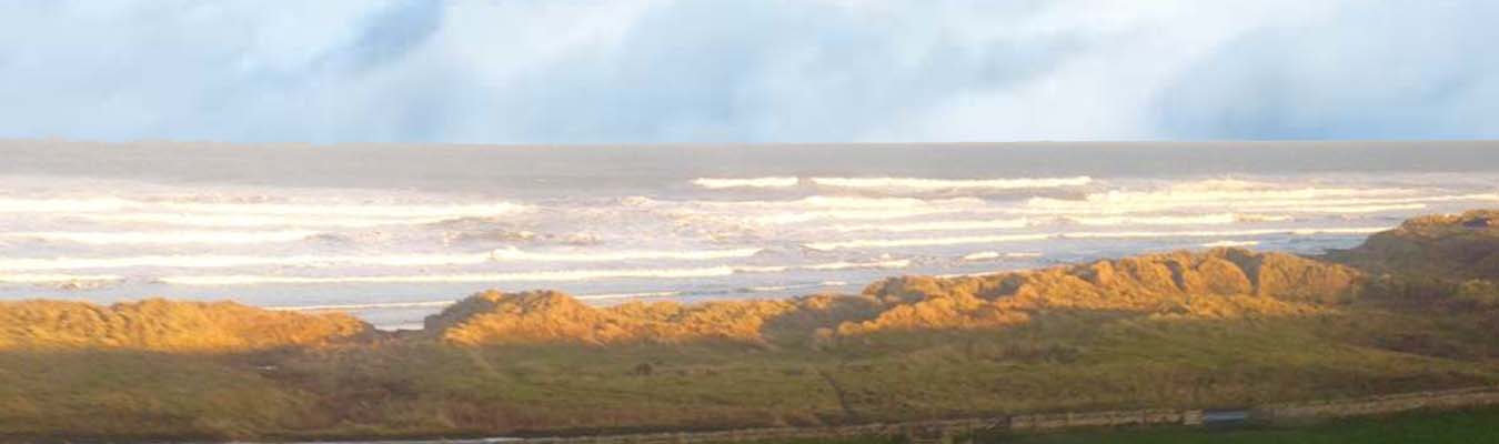 Coast and sandy beach near Alnwick