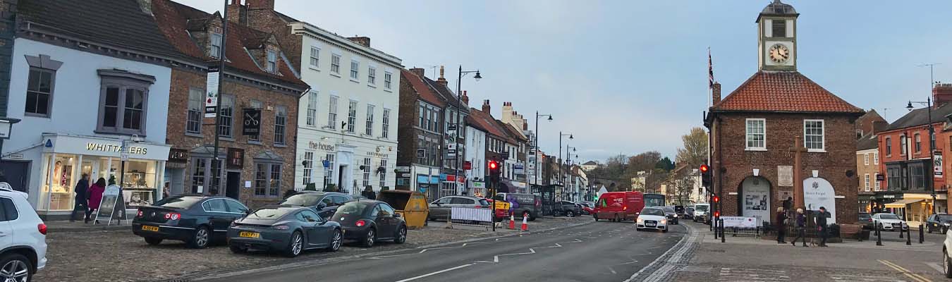 North yorkshire village Yarm near Brompton