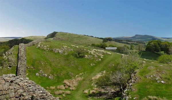 Walking path at Hadrians Wall
