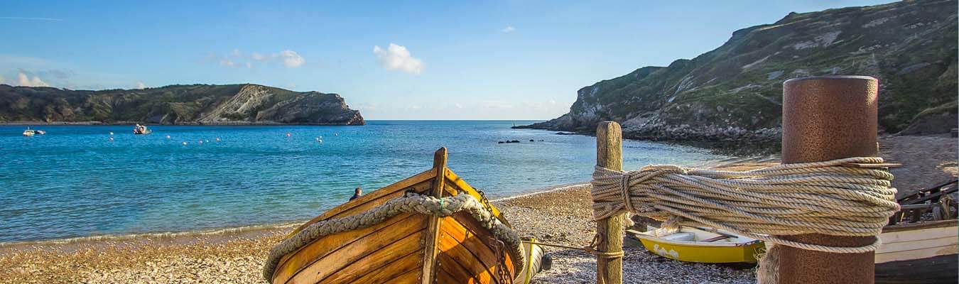 fishing village on Dorset coast